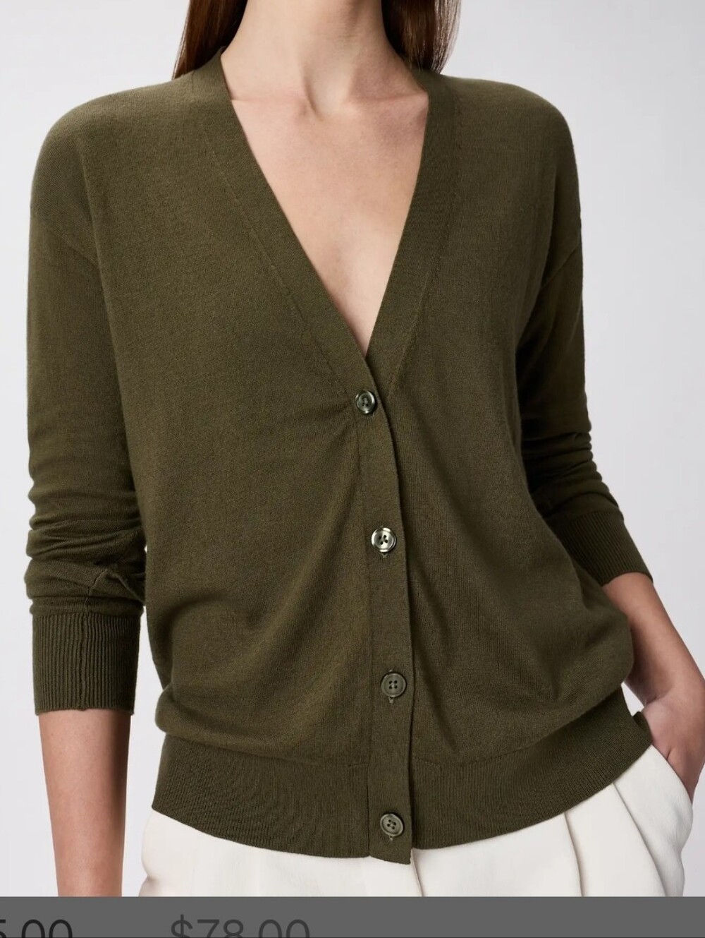 Lightweight Cotton Cashmere Cardigan